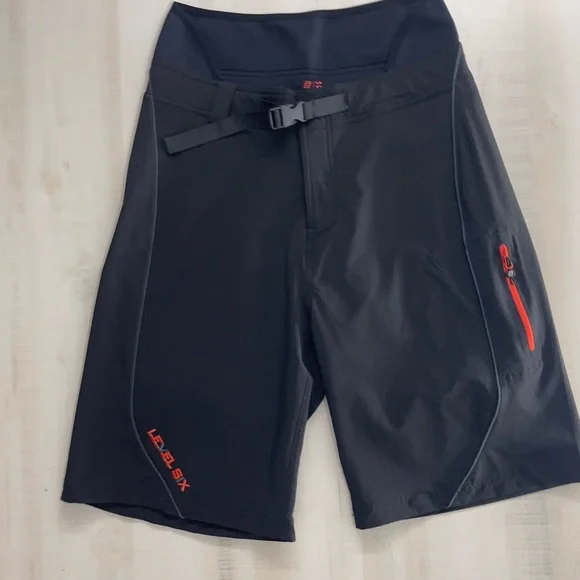 LEVEL SIX mens paddle boarding shorts wetsuit athletic travel 30 black - Picture 3 of 7